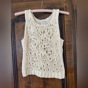 Dries Von Noten crème cotton woven vest size M (but seems more like a S)